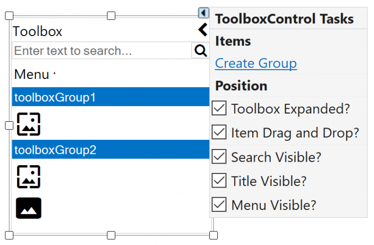 用户界面控件WinForms使用教程：ToolboxControl用法详解