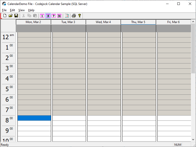 适用于MFC/Visual C++平台的界面开发工具Calendar日历插件示例合集