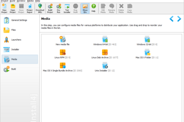 install4j預(yù)覽：Java項(xiàng)目選擇安裝包類型