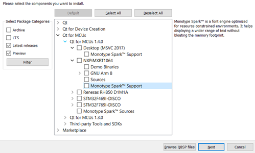 适用于MCU 1.4的Qt发布：改进嵌入式系统各方面主要问题