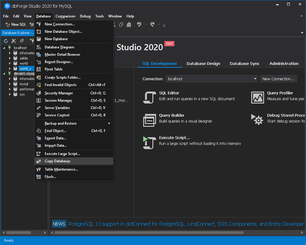 Azure Database for MySQL使用教程：如何使用dbForge Studio for MySQL连接和迁移数据库