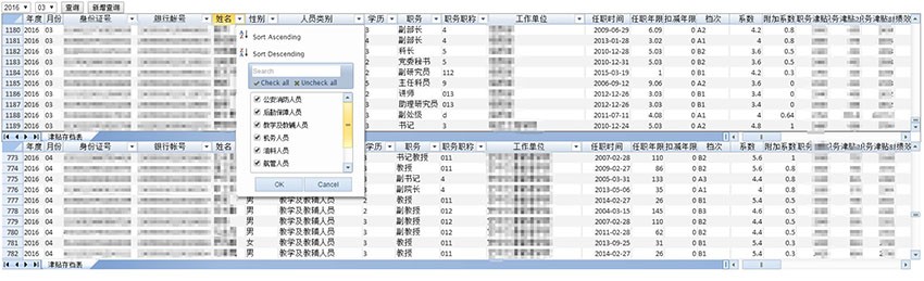 应用于各种工资津贴奖金的发放