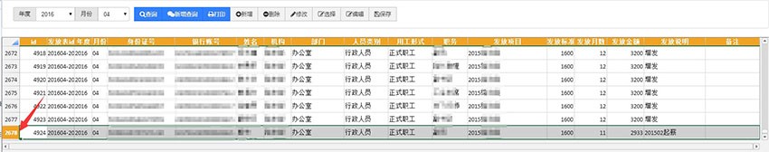 应用于各种工资津贴奖金的发放