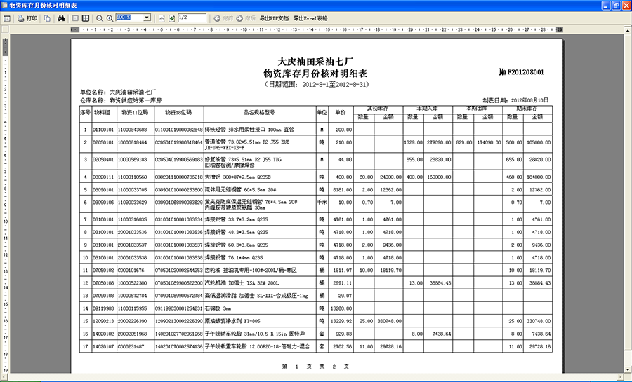 复杂表格