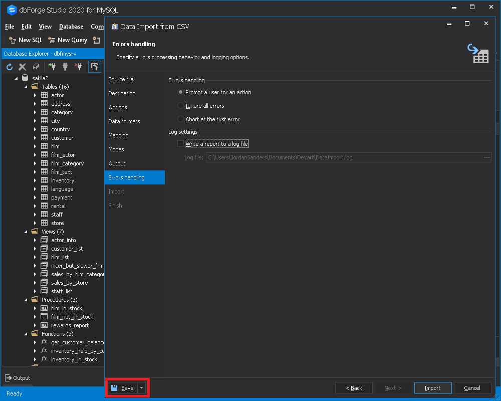 带dbForge Studio for MySQL的DevOps