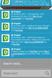 Qt quick 示例：推特搜索程序开发