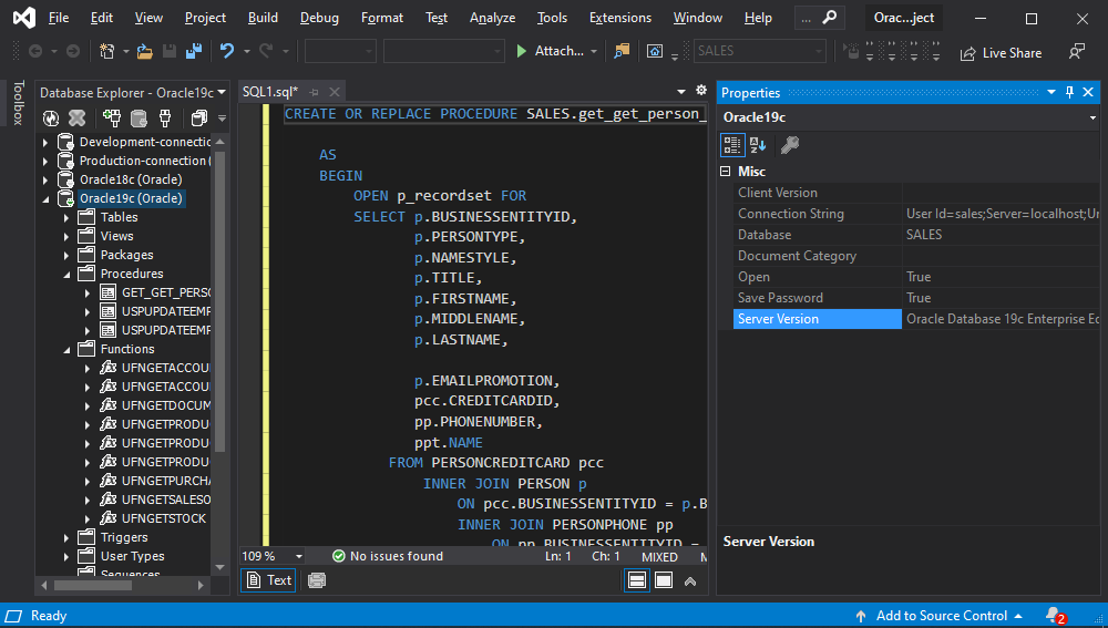 dbForge Fusion for Oracle v3.10新品发布：带有全新连接选项