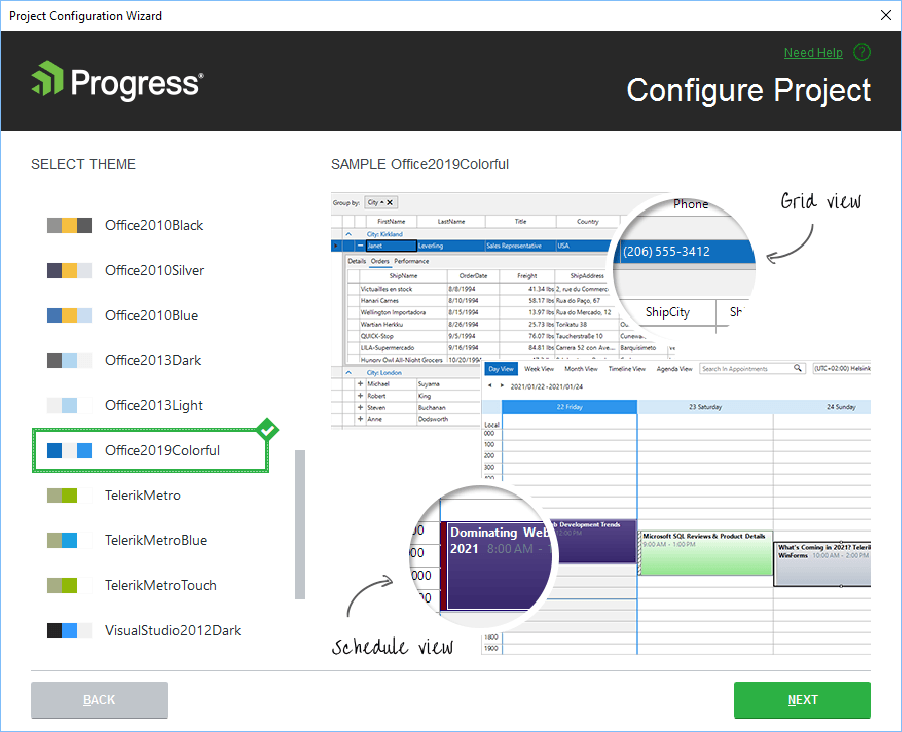 Telerik UI for WinForms——支持Office 2019 Light主题