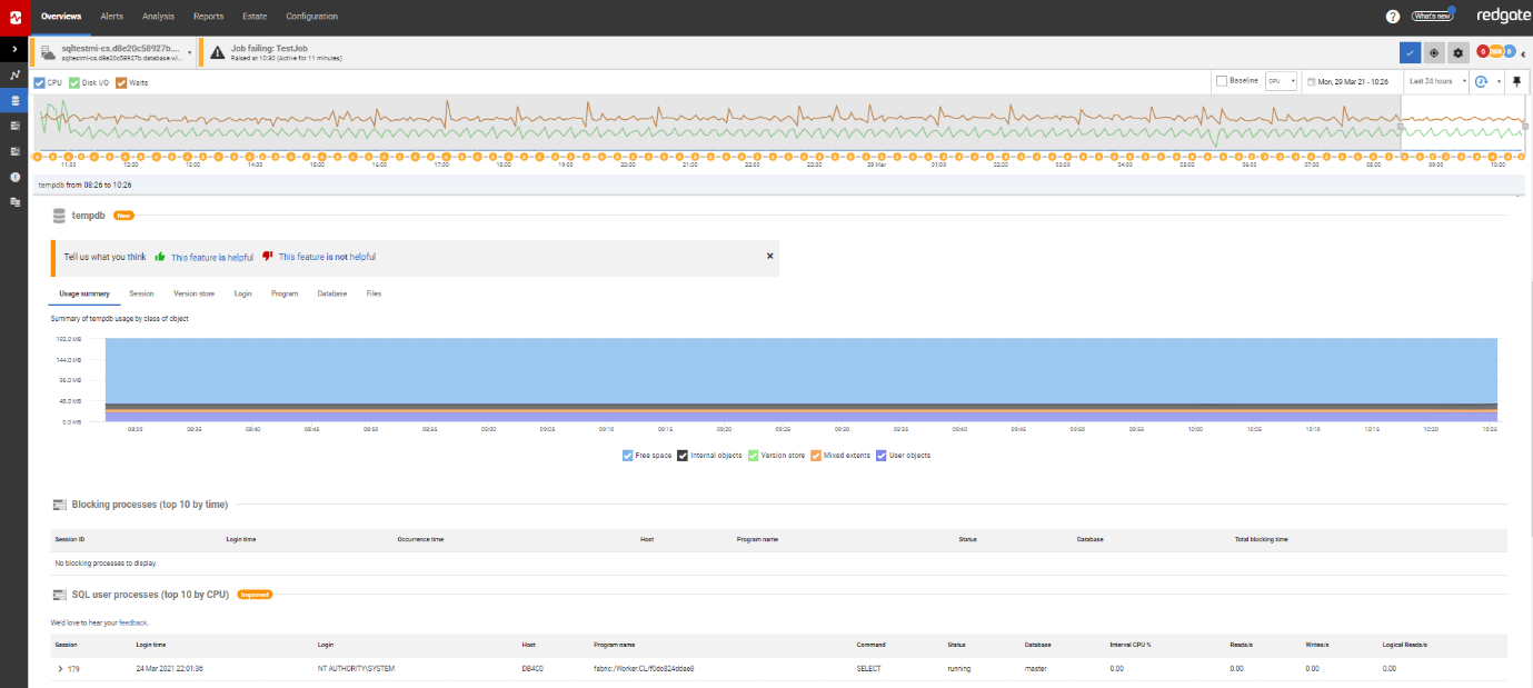 Azure SQL托管实例的服务器概述