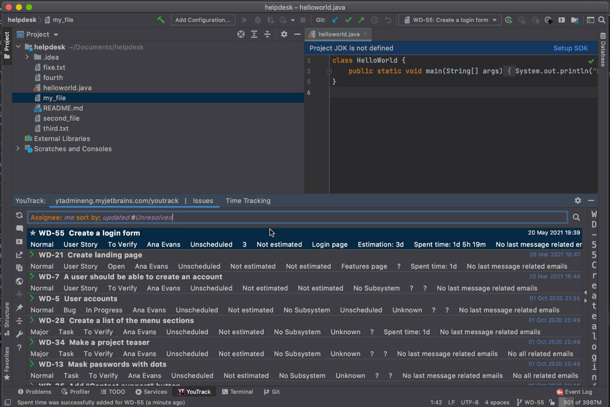 IntelliJ IDEA资讯：YouTrack插件时间跟踪逻辑发生重大修改，让你更专注于代码！