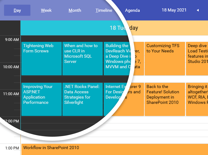 Telerik UI for WPF中热门的深色主题图集1