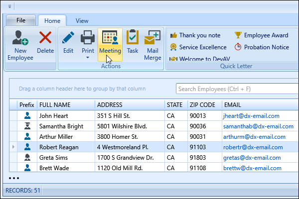 DevExpress WPF主题列表图解 - Office2007Blue主题