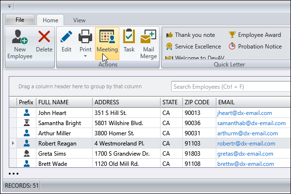 DevExpress WPF主题列表图解 - Office2007Silver主题