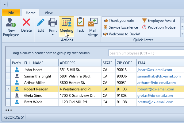 DevExpress WPF主题列表图解 - Office2010Blue主题