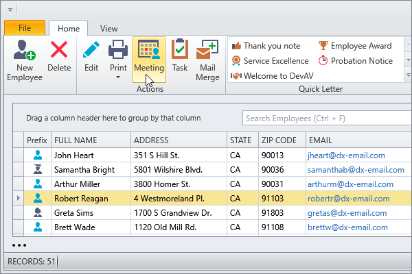 DevExpress WPF主题列表图解 - Office2010Silver主题