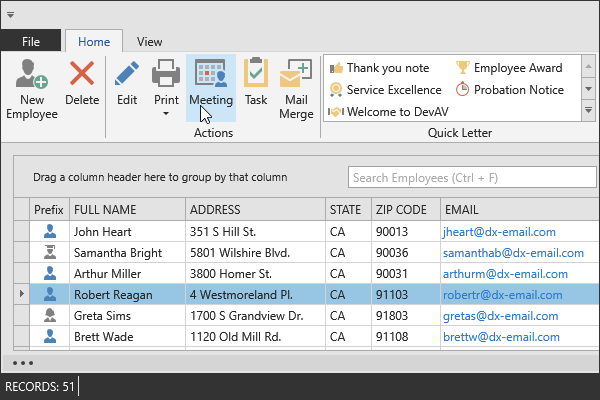DevExpress WPF主题列表图解 - Office2013DarkGray主题