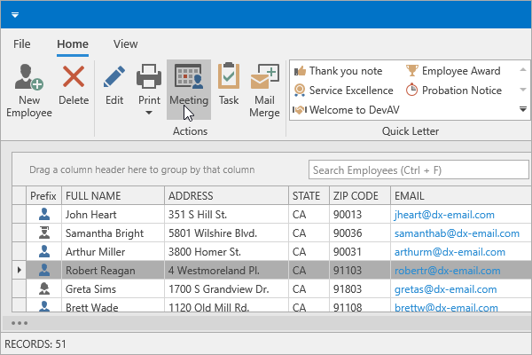 DevExpress WPF主题列表图解 - Office2019Colorful主题