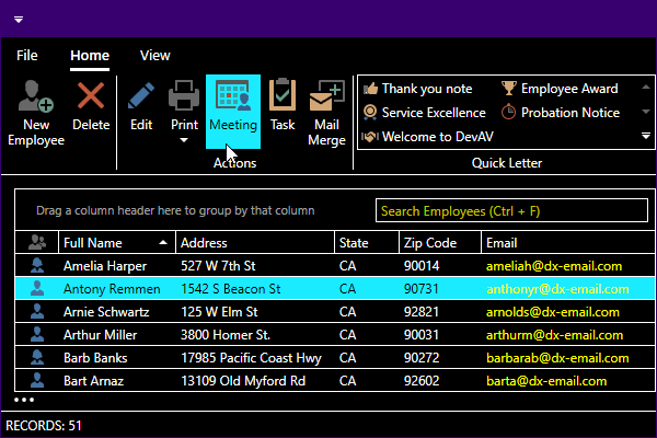 DevExpress WPF主题列表图解 - Office2019HighContrast主题