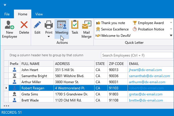 DevExpress WPF主题列表图解 - VS2017Light主题