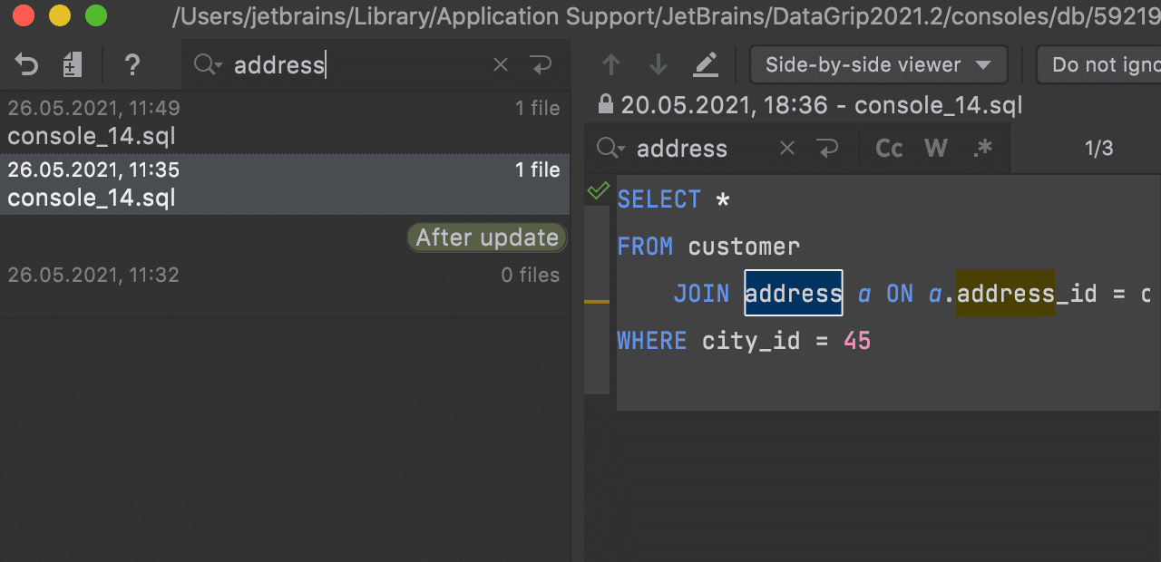 DataGrip 2021.2 发布了！