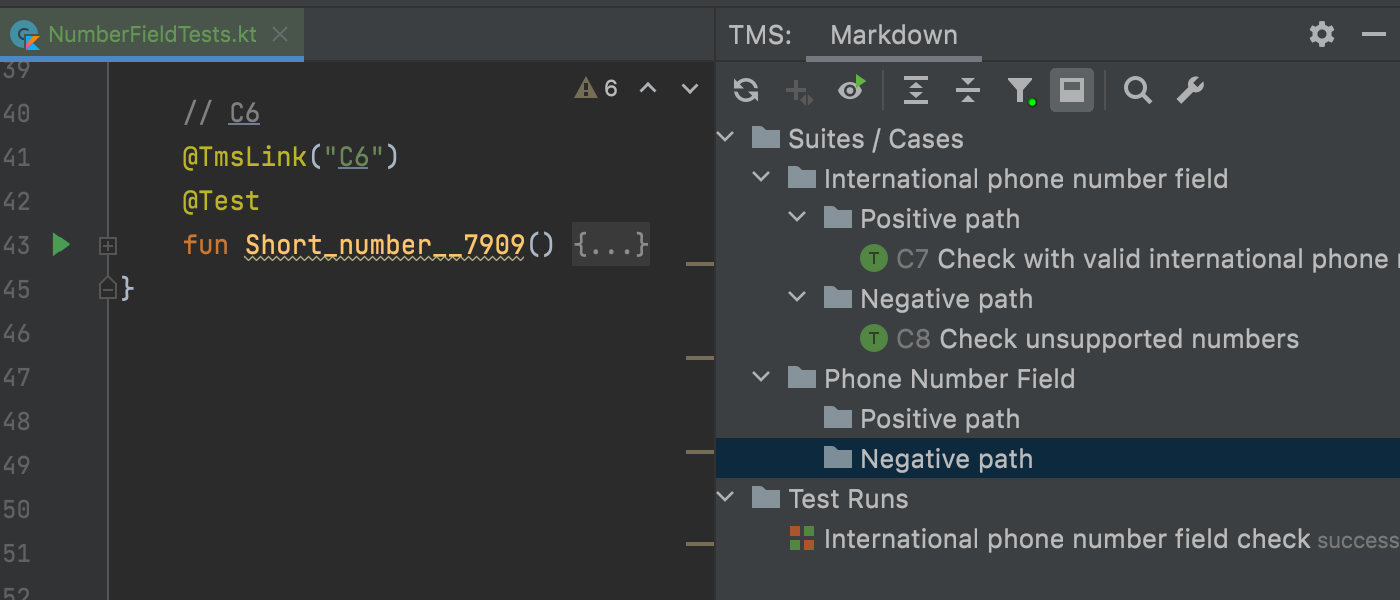 IntelliJ IDEA v2021.2中的文本测试方法