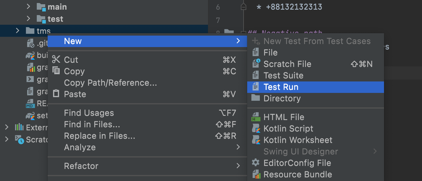 IntelliJ IDEA v2021.2中的文本测试方法