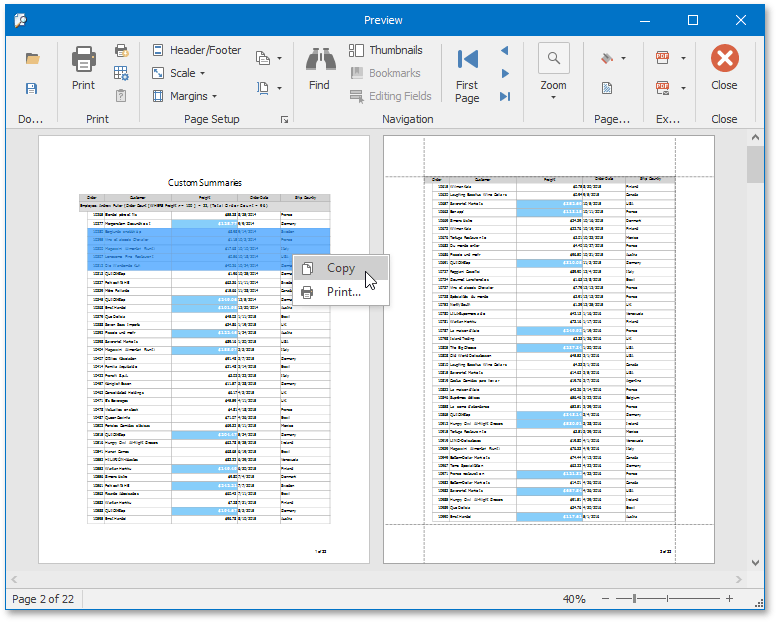 DevExpress WinForm控件入门指南：使用XtraPrinting库以各种格式导出控件
