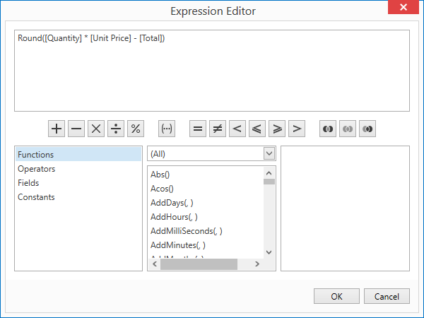界面控件DevExpress WPF入门级教程 - 表达式编辑器模式