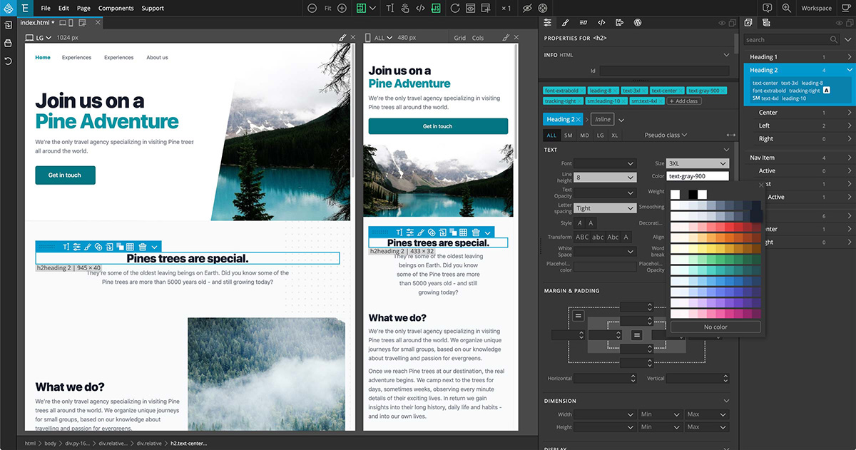 Pinegrow Web Editor