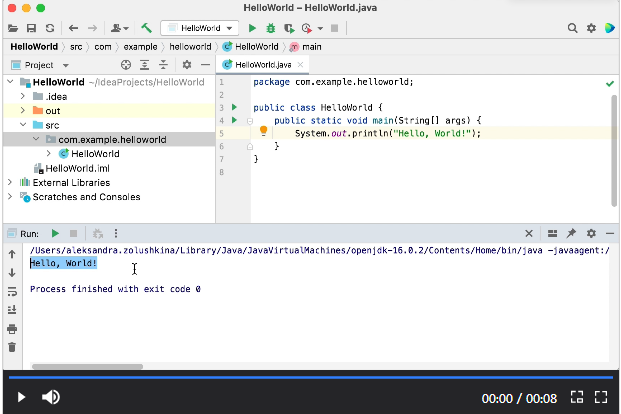 Java开发工具IntelliJ IDEA入门教程（四）：如何创建一个Java程序