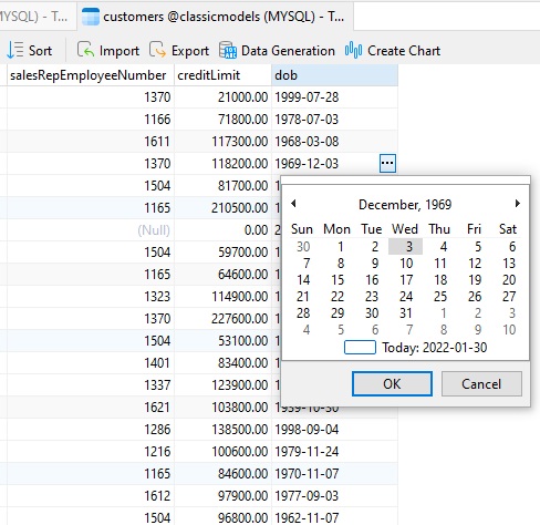 Navicat for MySQL在 MySQL 中处理日期和时间