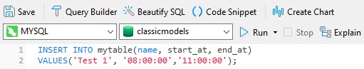 Navicat for MySQL在 MySQL 中处理日期和时间