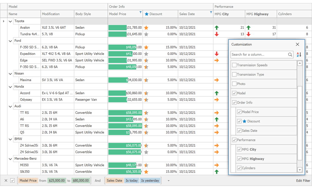 界面控件DevExpress WinForms v21.2新版图集