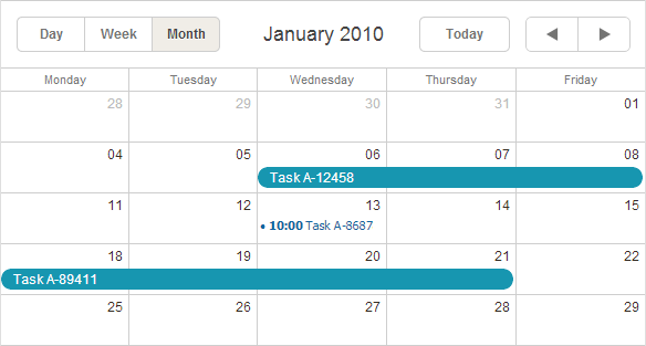 dhtmlxScheduler是JavaScript日程安排控件