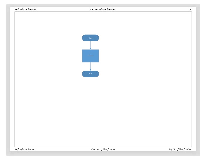 页眉页脚 Visio