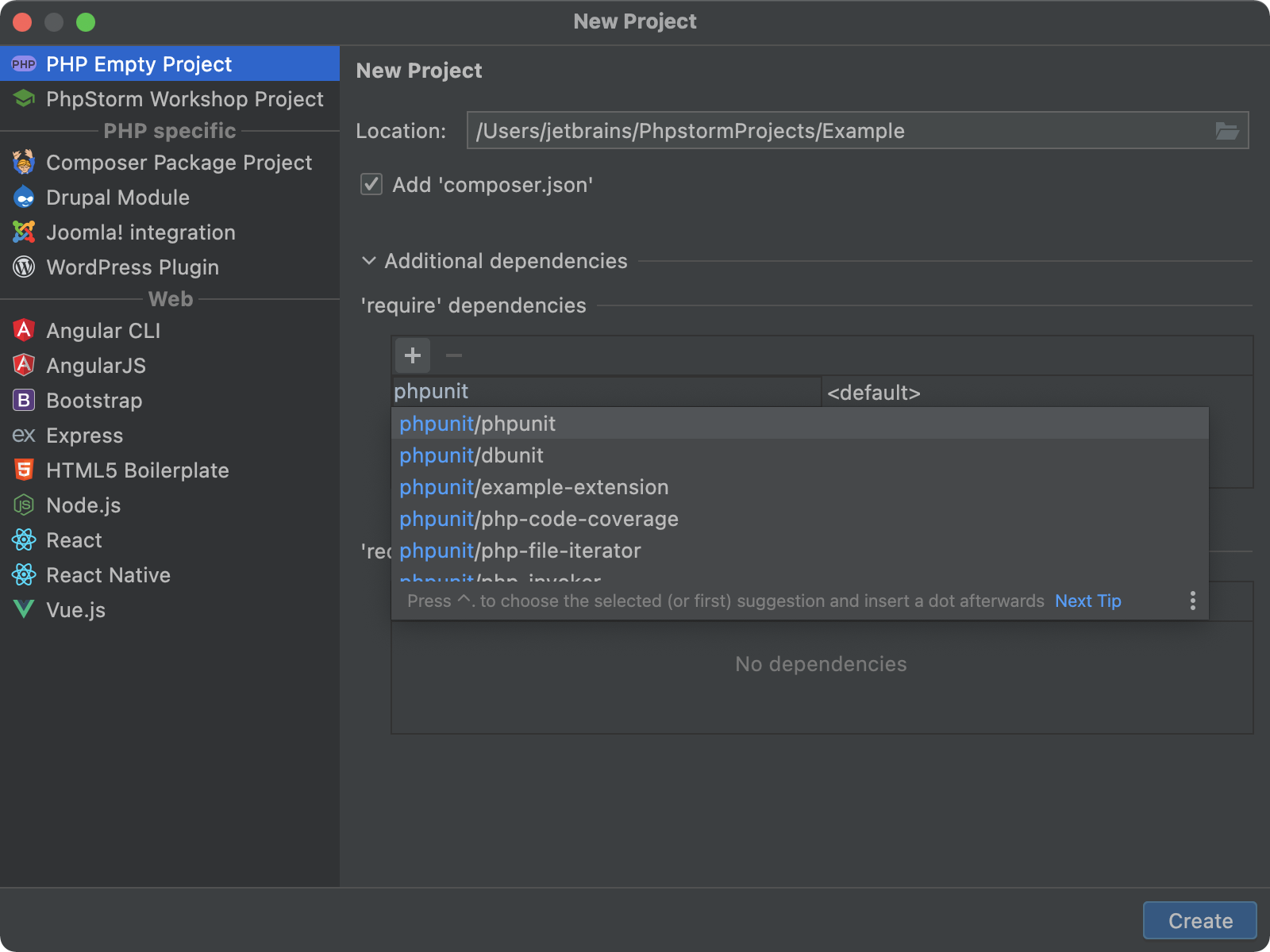 php开发工具PhpStorm更新至V2022.1版本。
