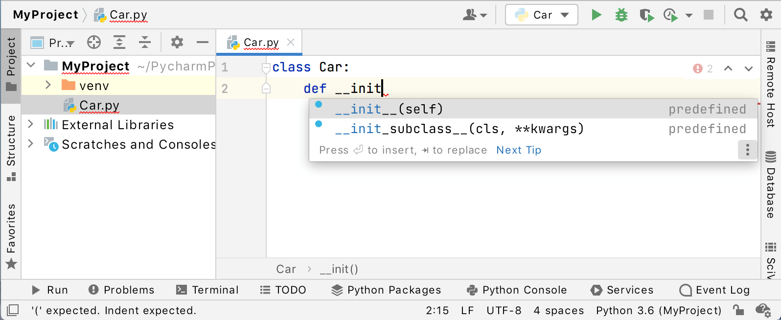 python开发工具pycharm。
