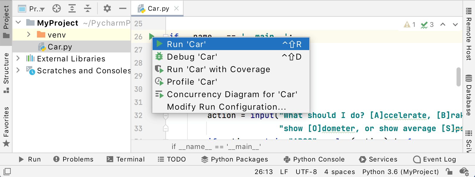python开发工具pycharm。