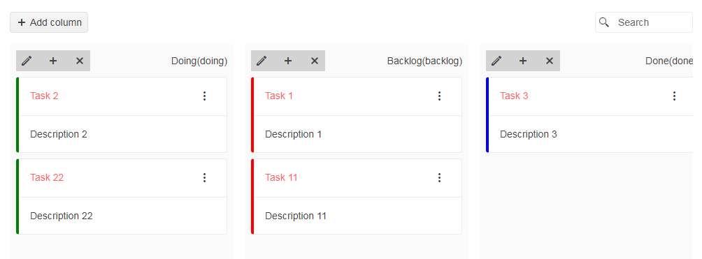 UI组件Kendo UI for jQuery数据管理使用教程：TaskBoard - 模板