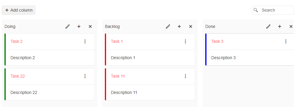 UI组件Kendo UI for jQuery数据管理使用教程：TaskBoard - 模板