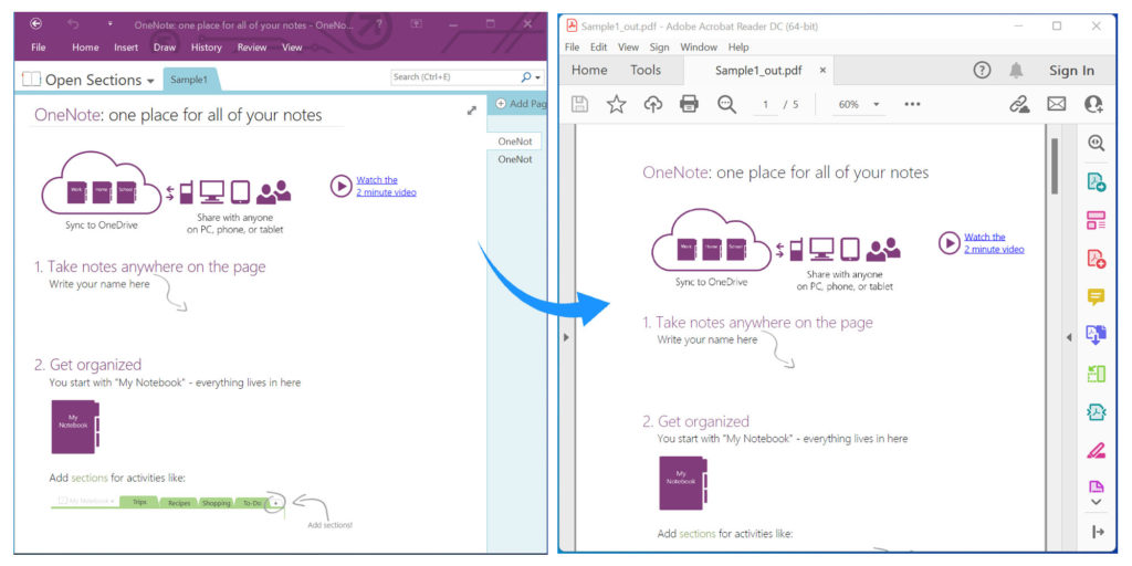 使用 C# 将现有 OneNote 文档转换为 PDF