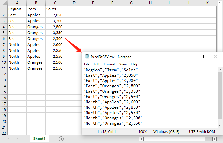 C#/VB.NET：将 Excel 转换为 CSV，反之亦然