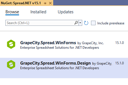 Spread .NET v15.0 Update1图集