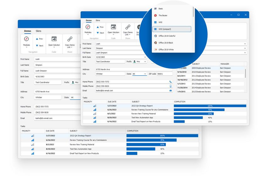 界面控件DevExpress WinForms——全新的WXI皮肤选项！