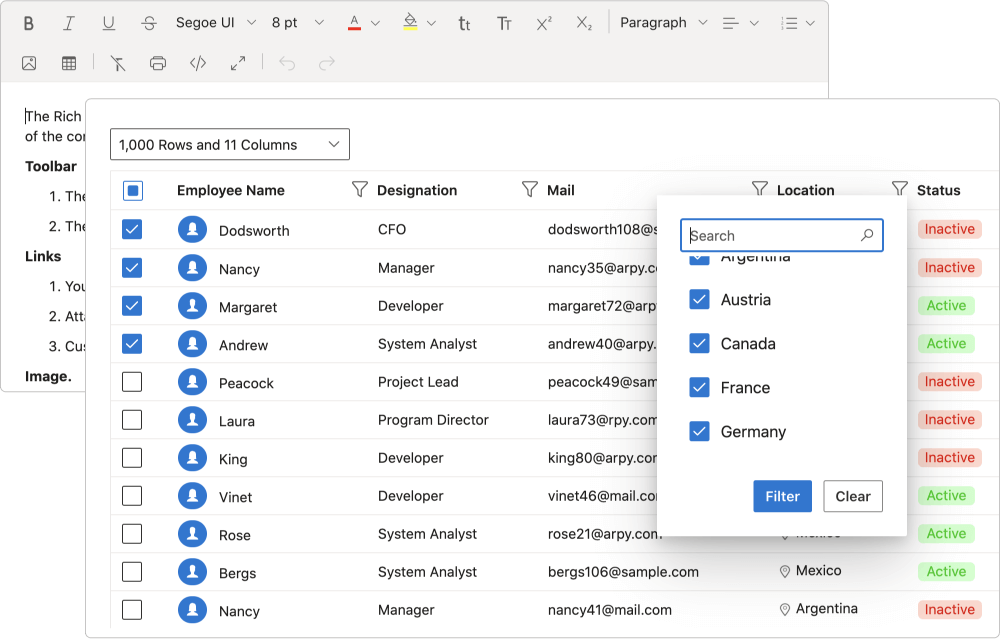 Essential Studio for ASP.NET Core 2022 v1圖集