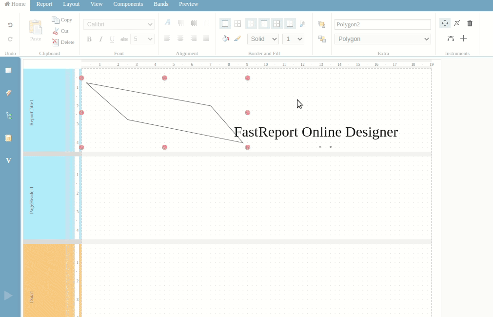 可视化Web报表设计器FastReport Online Designer