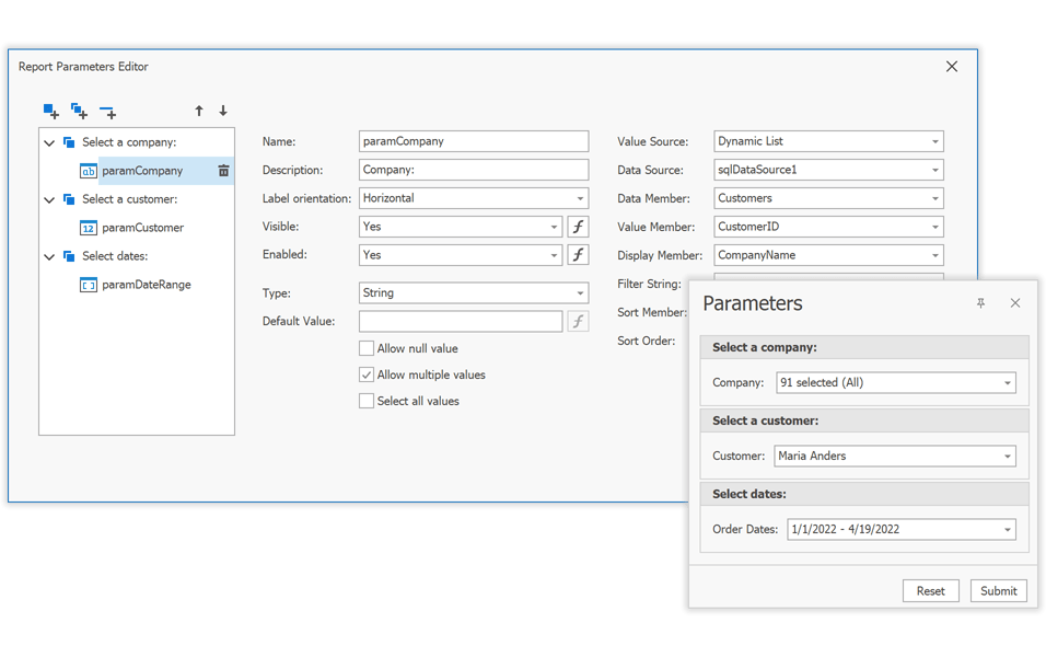 DevExpress Reporting v22.1版本图集