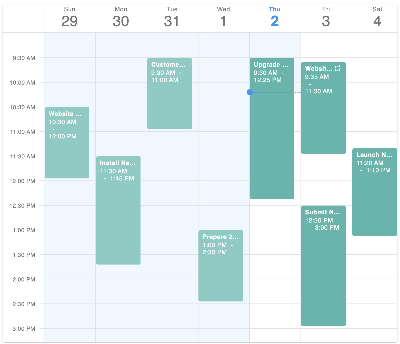 DevExtreme React Scheduler——Material UI主题图集