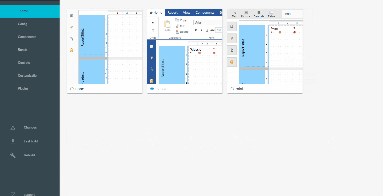 可视化Web 表设计器FastReport Online Designer
