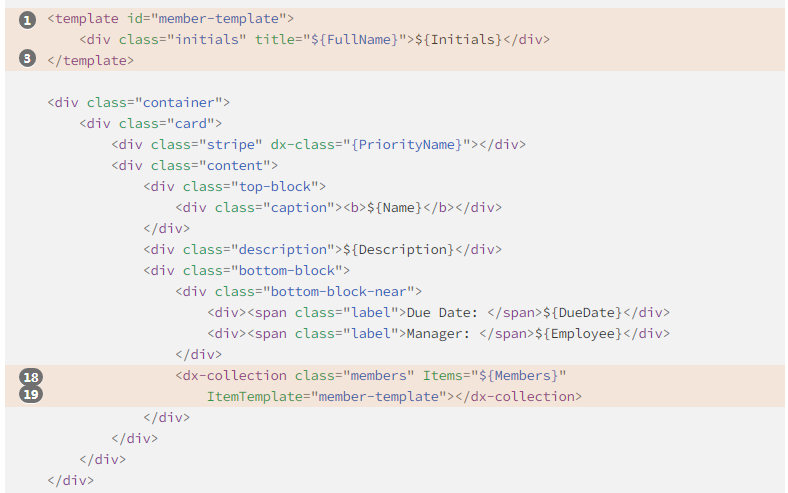 界面控件DevExpress WinForm的HTML & CSS模板——如何实现集合渲染？